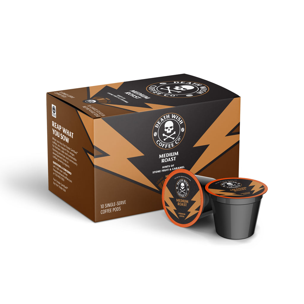 Medium Roast Single-Serve Pods - 10 Cups (6 Pack)